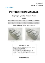 Ulvac DA-121D Series Instruction Manual preview