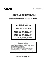 Ulvac DA-20D Series Instruction Manual preview