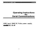 Preview for 81 page of Ulvac DC-10-4P Operation Manual