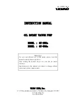 Ulvac GC-25Sa Instruction Manual preview