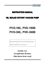 Ulvac PVD-180 Instruction Manual preview