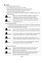 Предварительный просмотр 3 страницы Ulvac UFW-003 Instruction Manual