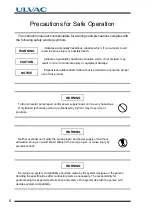 Preview for 4 page of Ulvac UTM1600 Series Instruction Manual