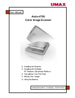 UMAX Technologies Astra 4700 User Manual preview