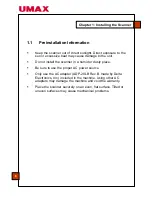 Preview for 6 page of UMAX Technologies Astra 4700 User Manual