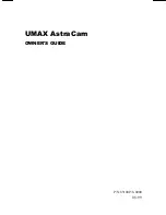 UMAX Technologies ASTRACAM Owner'S Manual preview