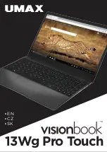 UMAX Technologies visionbook 13Wg Pro Touch Manual preview