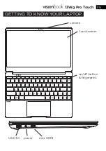 Preview for 3 page of UMAX Technologies visionbook 13Wg Pro Touch Manual