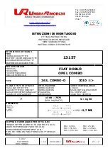 UMBRA RIMORCHI 13157 Fitting Instructions Manual preview