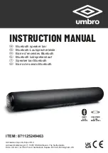 Preview for 1 page of umbro 871125249463 Instruction Manual