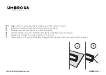 Preview for 3 page of Umbrosa EVOLUTION DUOFLEX Installation Manual