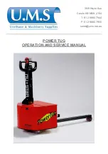 UMS POWER TUG Operation And Service Manual preview