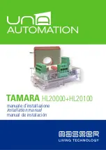 Preview for 1 page of UNA AUTOMATION TAMARA HL20000 Installation Manual