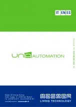 Preview for 16 page of UNA AUTOMATION TAMARA HL20000 Installation Manual