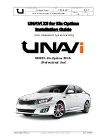 UNAVi X5 Installation Manual предпросмотр