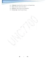 Предварительный просмотр 29 страницы UNC 7700 User Manual