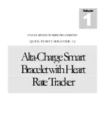 Unchained Warrior ALTA-CHARGE Heart Rate Bracelet User Manual preview