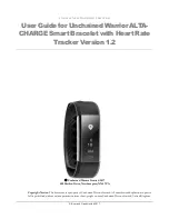 Preview for 2 page of Unchained Warrior ALTA-CHARGE Heart Rate Bracelet User Manual