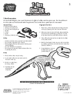 Uncle Milton DINO XTEAM T-Rex Dino Dig Manual предпросмотр