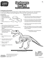 Предварительный просмотр 2 страницы Uncle Milton DINO XTEAM T-Rex Dino Dig Manual