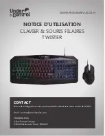 Under Control CLAVIER & SOURIS FILAIRES TWISTER Manual preview