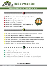 Preview for 12 page of UnderCover APEX BASE-CAMP TENT User Handbook Manual