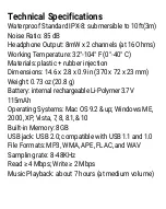 Предварительный просмотр 9 страницы Underwater Audio Swimbuds MP3 User Manual