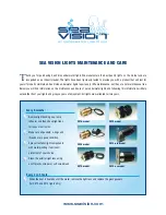 Предварительный просмотр 1 страницы Underwater Lights USA Sea Vision SV16 Maintenance And Care