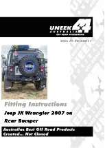 Uneek 4x4 JK-RB-ASM11 Fitting Instructions Manual preview