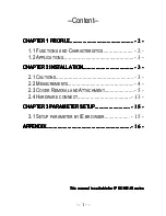 Preview for 2 page of UNELL K1695 User Manual