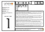 Preview for 1 page of Unex Square LED Operating Instructions