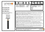 Unex TOM CONCAVE ROUND II LED Operating Manual preview