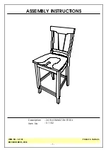 Unfinished Furniture of Wilmington ARLINGTON S-1102 Assembly Instructions предпросмотр