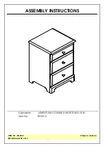 Unfinished Furniture of Wilmington BD-5013 Assembly Instructions preview