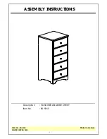 Unfinished Furniture of Wilmington BD-5015 Assembly Instructions preview