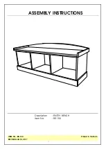 Preview for 1 page of Unfinished Furniture of Wilmington BE-150 Assembly Instructions