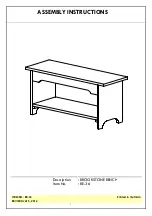 Unfinished Furniture of Wilmington BE-36 Assembly Instructions preview