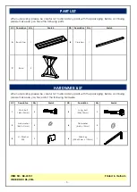 Preview for 3 page of Unfinished Furniture of Wilmington BE-6015T Quick Start Manual