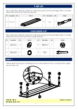 Предварительный просмотр 3 страницы Unfinished Furniture of Wilmington BE-72 Assembly Instructions