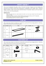 Предварительный просмотр 2 страницы Unfinished Furniture of Wilmington BE-72T Assembly Instructions