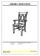 Unfinished Furniture of Wilmington C-20-ARM Assembly Instructions preview