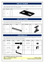 Preview for 3 page of Unfinished Furniture of Wilmington CANYON 40X69X84 Assembly Instructions Manual