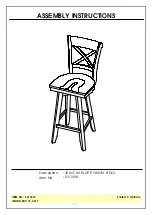 Unfinished Furniture of Wilmington CHARLOTTE S-313SW Assembly Instructions preview