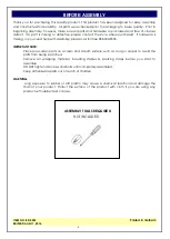 Preview for 2 page of Unfinished Furniture of Wilmington JAMESTOWN BD-5023 Assembly Instructions