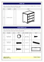 Preview for 3 page of Unfinished Furniture of Wilmington JAMESTOWN BD-5023 Assembly Instructions