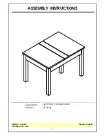 Unfinished Furniture of Wilmington JT-2532L Assembly Instructions preview