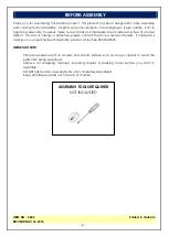 Preview for 2 page of Unfinished Furniture of Wilmington MADRID S-403 Assembly Instructions