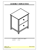 Preview for 1 page of Unfinished Furniture of Wilmington OF-62 Quick Start Manual