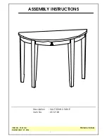 Unfinished Furniture of Wilmington OT-3216H Assembly Instructions preview