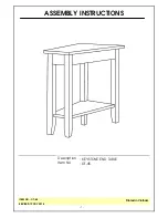 Unfinished Furniture of Wilmington OT-45 Assembly Instructions preview